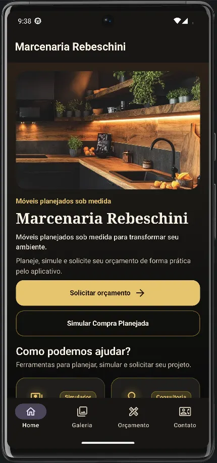 Miniatura: tela do app Marcenaria Rebeschini